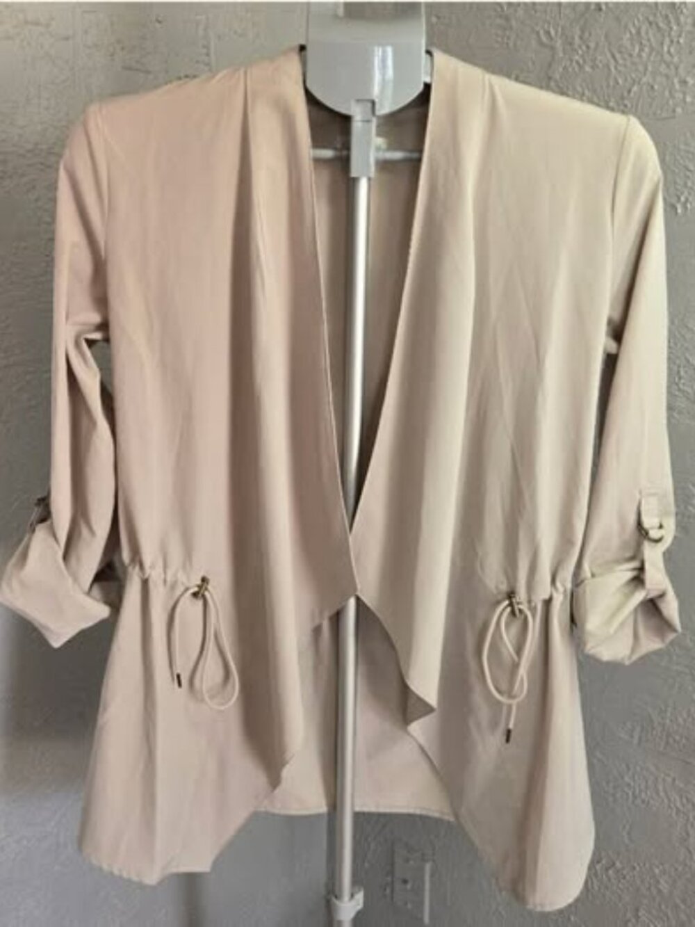 Garnet Hill Roll Tab Sleeve Drape Jacket | Like New Condition